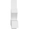 Ekena Millwork Redmond Architectural Grade PVC Gable Bracket, 108"W x 27"H x 6"D x 6"F, 6/12 Pitch GBP108X27X0606RED00 - alternate 5